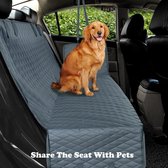 Waterdichte Hond Auto Seat Cover View Mesh Huisdier Kat Hond Carrier Hangmat Protector Auto Achter Achterbank Mat Voor Huisdier Reizen Gray