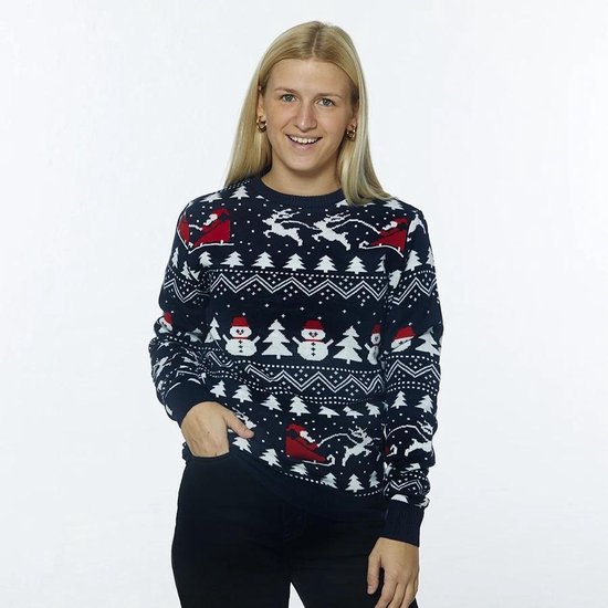 Foute Kersttrui Dames & Heren - Christmas Sweater "Stijlvol Kerst" - Kerst trui Mannen & Vrouwen Maat S