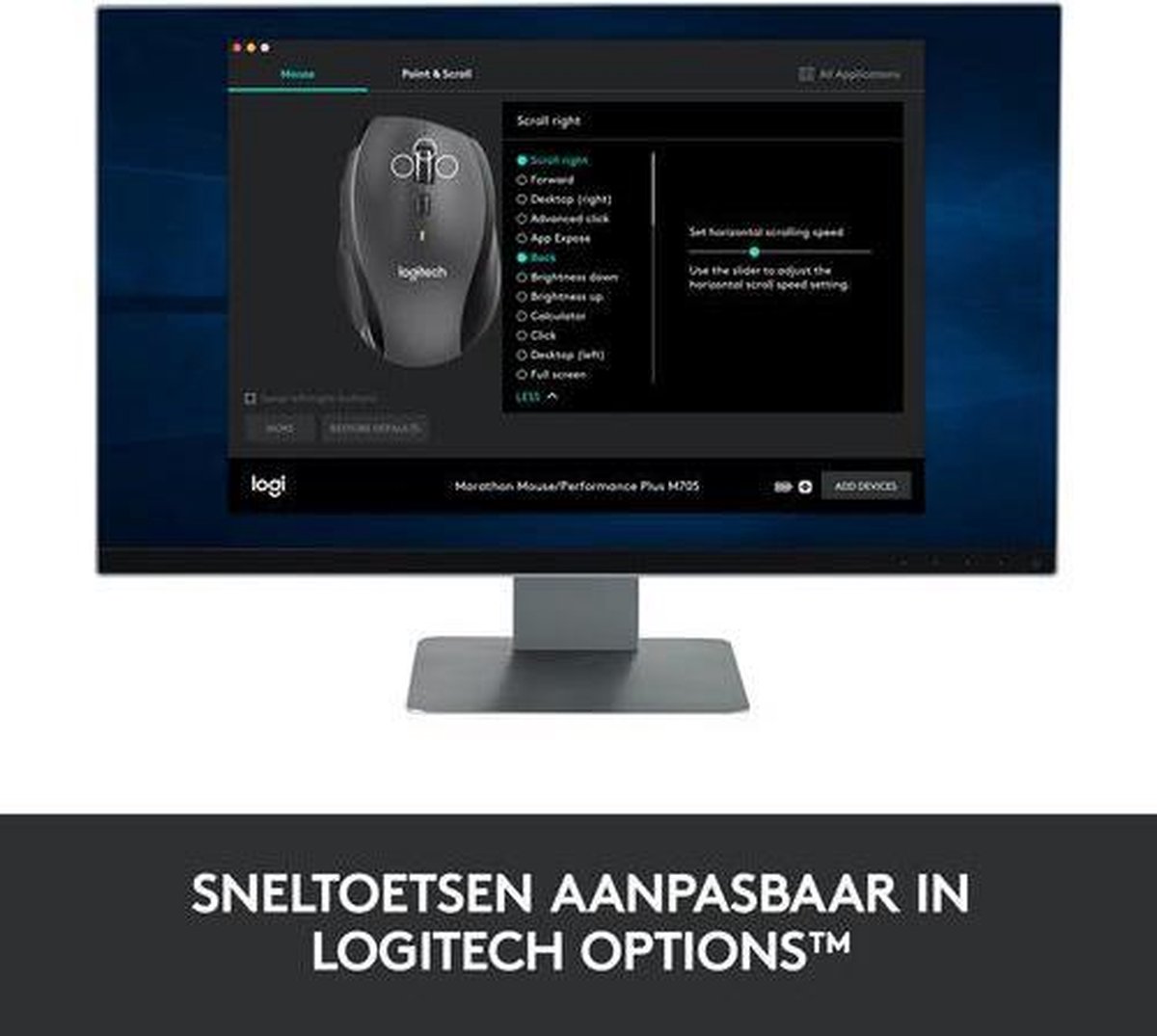 Logitech M705 Draadloze Muis – 3 jaar batterij, ergonomisch thumbnail 2