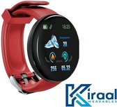 Kiraal Fit 2 - Stappenteller - Activity Tracker - Temperatuurmeter - Bloeddrukmeter - Hartslagmeter - Smartwatch - Horloge - Heren - Dames - Nederlandse Handleiding