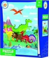 Toy Universe Legpuzzel Junior Karton Donkerblauw 35 Stukjes