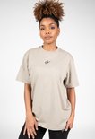 Gorilla Wear Bixby Oversized T-Shirt - Beige - XS