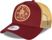 New Era Sports Patch Red A-Frame Trucker Cap