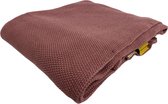 Plaid Jutta zacht gebreid wafelstructuur 130 x160 Roze