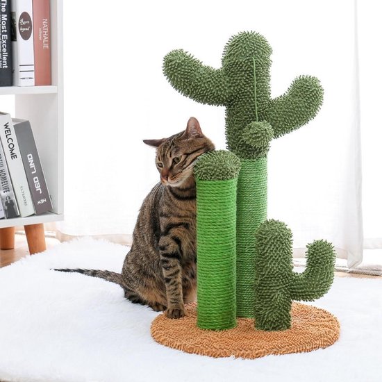Leuke Cactus Huisdier Krabpaal Speelgoed met Bal Krabpalen voor Katten  Kitten Klimmen... | bol.com