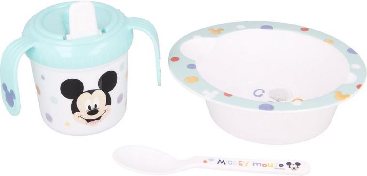 Mickey Mouse - Mijn eerste 3-delig eetset - cadeau set - 3-delig