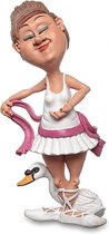 Grappig sport beeldje ballerina - de komische wereld van karikatuur beeldjes – komische beeldjes – geschenk voor – cadeau -gift -verjaardag cadeau