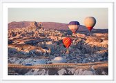 Poster Met Witte Lijst - Cappadocië Zonsopgang Poster