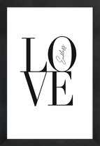 JUNIQE - Poster met houten lijst Endless Love -40x60 /Wit & Zwart