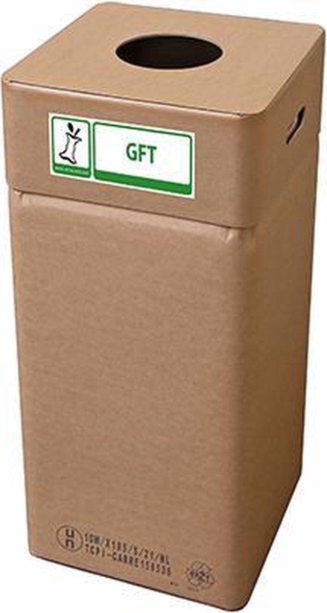 Afvalbak karton, Afvalbox GFT (hoog 80 cm herbruikbaar)