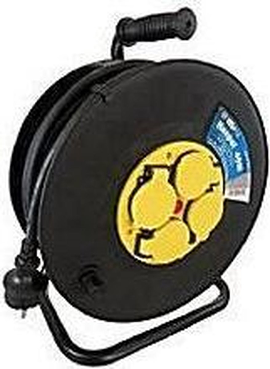 Haspel neopreen met deksels 4-voudig 3x1.5mm2 + RA - 50 meter