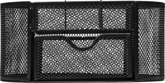 QUVIO de bureau / Accessoires de bureau / Organisateur de bureau plumier / Organisateur de bureau / Pen tray / Pen tray / Porte-stylo - 9 compartiments - Acier