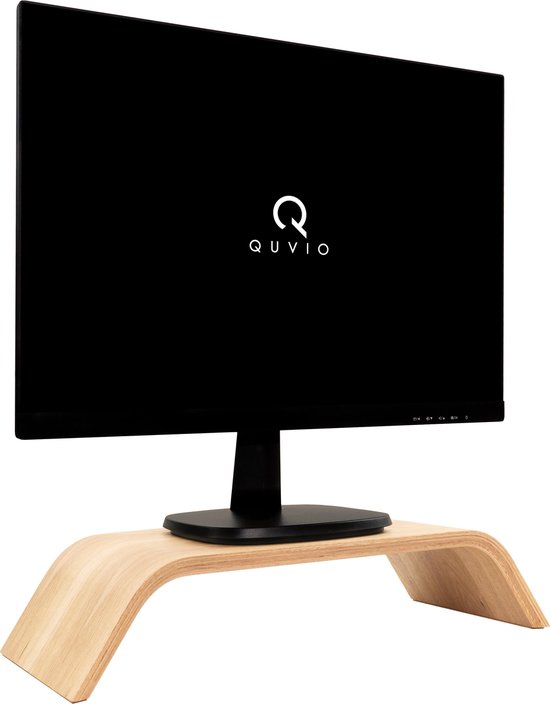 QUVIO Monitorstandaard / Monitorverhoger / Monitorstandaard verhoger / laptopstandaard / laptopverhoger - Bamboe