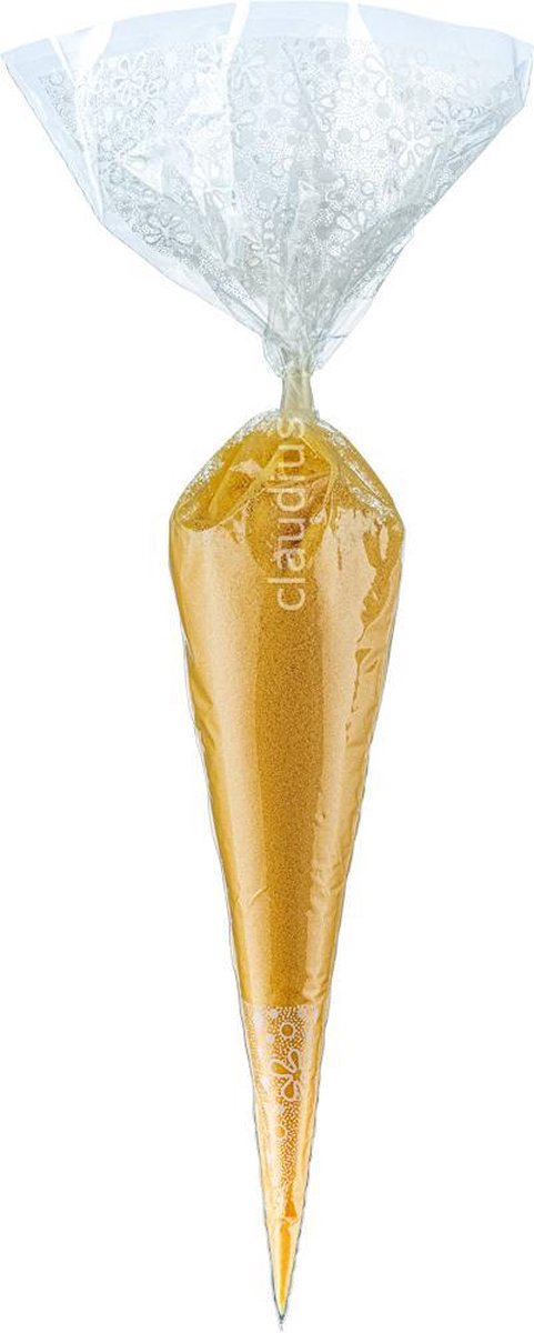 Goedkoopste Scrubzout Appel-Kaneel - 300 gram in puntzak wit- set van 6 stuks - Hydraterende Lichaamsscrub