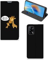 GSM Hoesje OPPO A74 4G Wallet Case Giraffe