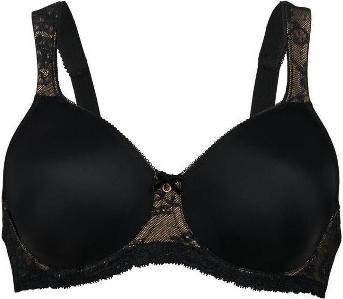 Rosa Faia Beautyfull RosaFaia Beautyfull Abby Gladde Beugel Bh 5217 001 Zwart - maat EU 75E / FR