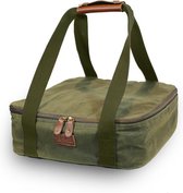 Picknicktas - Hippe Koeltas - Koelbox - Stonewashed Canvas - Primecuts - Arguin - Khaki Groen