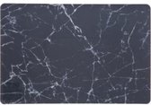 Placemats zwart marble look - Marmer look -  45x30cm  - 6 Stuks