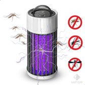 MIFOR® Elektrische muggenlamp wit – Elektrische muggenvanger - Geluidloos en Draadloos - Insectenverdelger – Vliegenlamp  – Muggendoder – Mosquito killer- Antimuggenlamp - INCL. Ad
