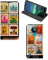 Beschermhoesje Nokia 1.4 Telefoonhoesje Design Postzegels