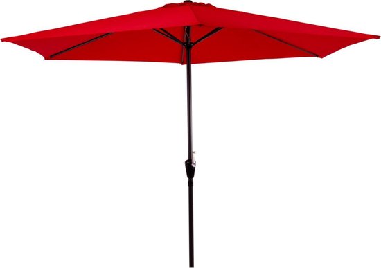 Parasol Gemini Rood 3 meter doorsnee 53021 - Outdoor Living