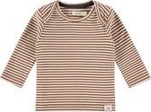 Babyface T-Shirt Long Sleeve Meisjes/Jongens T-shirt - Chocolate - Maat 68
