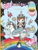 Unicorn coloring book for kids 4-8