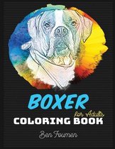 Boxer Coloring Book for Adults