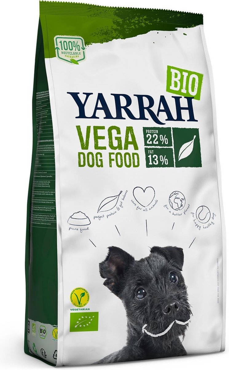 Yarrah dog biologische brokken vega baobab / kokosolie 10 kg