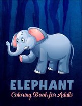 Elephant coloring book for adults