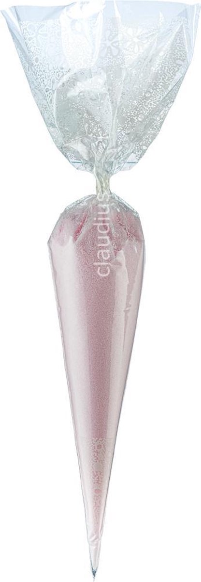 Goedkoopste Scrubzout Rozen - 300 gram in puntzak wit - set van 6 stuks - Hydraterende Lichaamsscrub
