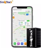 Sinotrack Mini Persoonlijke GPS Tracker Voor Kind / Senior / Hond / Poes / Baggage / Auto - Inclusief Houder Zakje - Gratis Simkaart en Houder