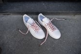 ReLace Sneakerveter De rode loper - Veters - 1 paar sneakerveters – Wit rood - Gemaakt van gerecyclede petflessen - 120 cm