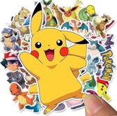 Pokemon stickers – 50 stuks – pokemon portfolio - pikachu speelgoed - pokemon tin - pokemon plaatjes - Stickers volwassenen - Stickers kinderen - Laptop stickers - Pokemon verzamelmap