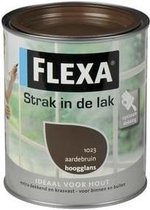 Flexa Strak In De Lak Hoogglans - Aardebruin - 0,75 liter