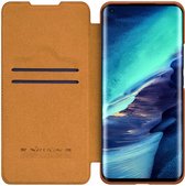 Nillkin Qin Series Book Xiaomi Mi 11 Pro Wallet Hoesje Leer Bruin