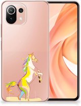 Leuk TPU Back Case Xiaomi 11 Lite NE 5G | Xiaomi Mi 11 Lite GSM Hoesje Horse Color