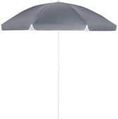Kingsleeve Parasol 200cm UV 50+ Kantelbaar Waterafstotend Strand Antraciet
