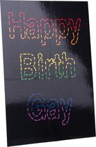 Kaart - Postcard - Verjaardag - Happy Birthgay - LGBT+ - Bday - Regenboog - Gay