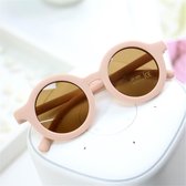 Maesy - kinderzonnebril Vinny - zonnebril voor kinderen - peuters - jongens en meisjes - UV400 bescherming -  hippe retro bril rond - baby roze