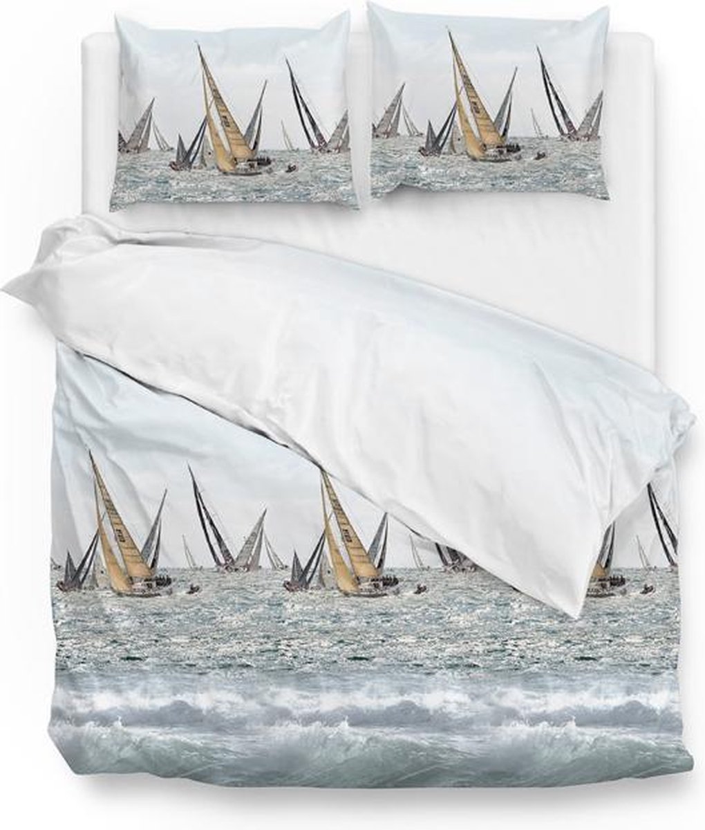 Zo! Home ZoHome Gunnar Dekbedovertrek - Litsjumeaux - 240x200/220 cm - Blue