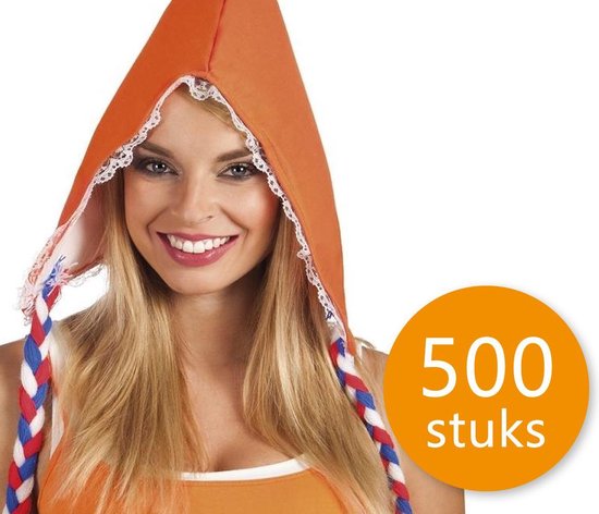Pakket met 500 stuks Oranje Boerinnenkapje | Oranje Feestartikelen |  Feestkleding... | bol.com