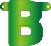 Lime Groene Banner Letter B