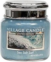 Village Candle Kaars Sea Salt Surf 6,5 X 7 Cm Wax Blauw