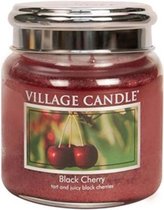 Village Candle Medium Jar Geurkaars - Black Cherry
