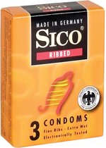 SICO Condooms Ribbed Transparant