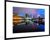 Cadre photo avec poster - Pont - Rouge - Glasgow - 120x80 cm - Cadre poster