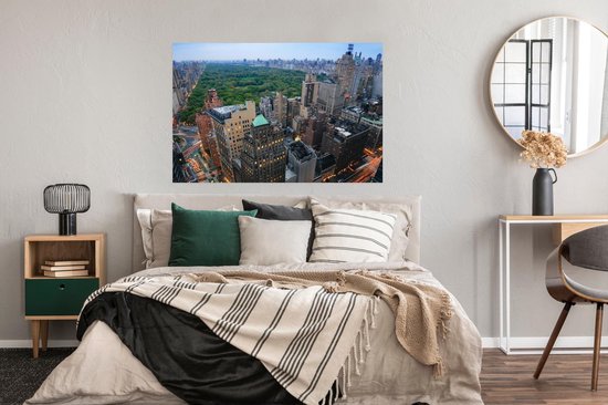 Central Park New York d'en haut poster 120x80 cm - Tirage photo sur Poster (décoration murale salon / chambre) / Amérique Poster