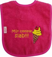 Roze slab met "Mijn coolste slab!!!" - zomer, fris, koel, ijsje, hitte, hittegolf, softijs