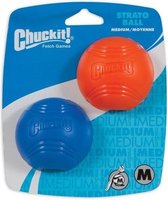 Chuckit - Strato Hondenbal - Speelgoed voor honden - Rubberen bal - Stuitert - 6CM 2 Ballen